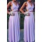 Two Pieces V-Neck Chiffon Long Prom Evening Formal Dresses 3021565