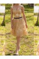 Short Lace Appliques Knee Length Homecoming Party Prom Dresses 3021568