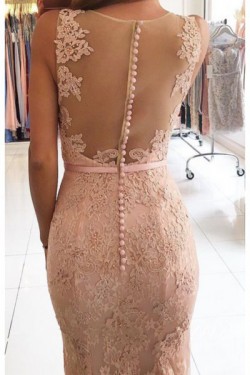 Mermaid V-Neck Lace Long Prom Evening Formal Dresses 3021570