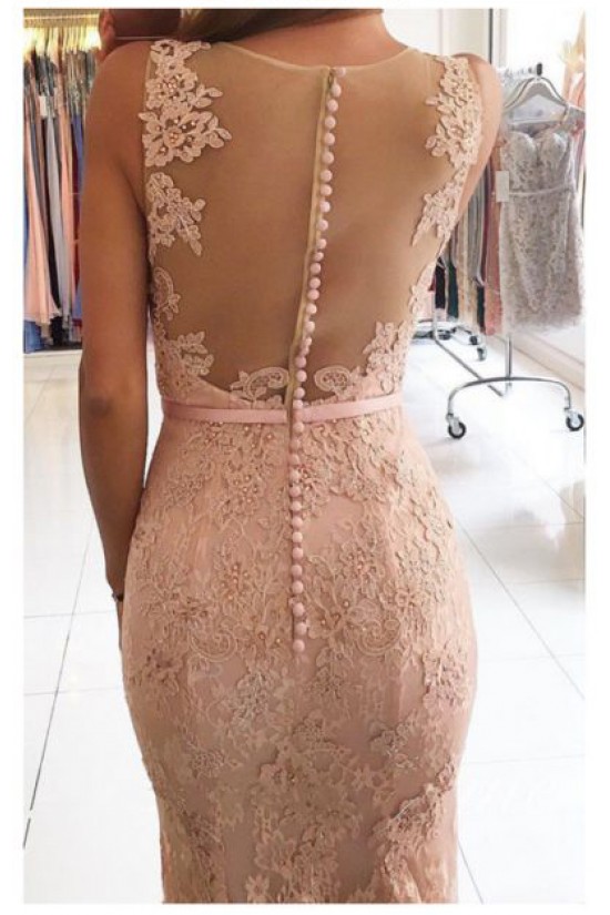 Mermaid V-Neck Lace Long Prom Evening Formal Dresses 3021570