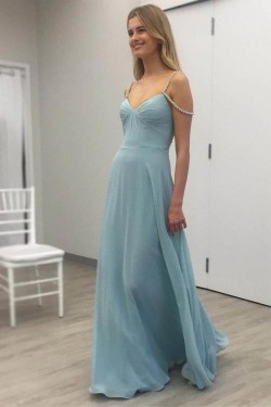 A-Line Long Chiffon Prom Evening Formal Dresses 3021571