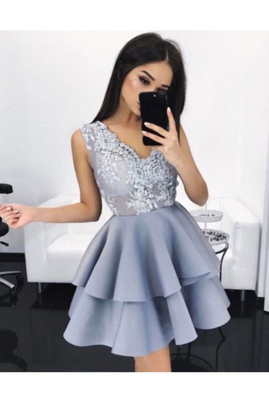 Short V-Neck Lace Homecoming Cocktail Prom Evening Dresses 3021573 Short V-Neck Lace Homecoming Cocktail Prom Evening Dresses 3021573