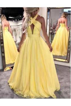 Long Prom Dresses Halter Evening Party Dresses 3021580
