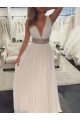 Deep V-Neck Beaded Long Prom Evening Party Dresses 3021581 Deep V-Neck Beaded Long Prom Evening Party Dresses 3021581