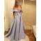 A-Line Off-the-Shoulder Long Prom Evening Party Dresses 3021582