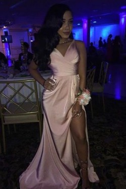 Long V-Neck Prom Evening Party Dresses 3021587