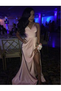 Long V-Neck Prom Evening Party Dresses 3021587