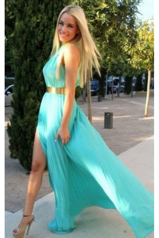 Side Split Long Chiffon Prom Evening Formal Dresses 3020160