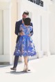 Blue Short Knee-Length Homecoming Prom Evening Formal Dresses 3020171