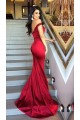 Elegant Red Long Off-the-Shoulder Prom Evening Formal Dresses 3020172