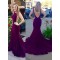 Purple Low V-Back Mermaid Long Prom Evening Formal Dresses 3020179