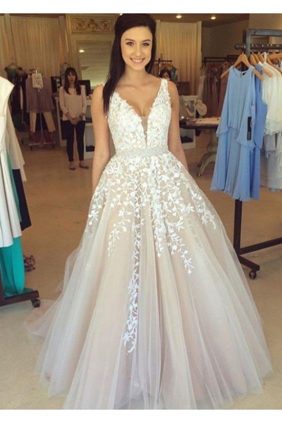 A-Line Straps Sleeveless Long Prom Evening Formal Dresses 3020190 A-Line Straps Sleeveless Long Prom Evening Formal Dresses 3020190