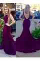 Sexy Low V-Back Mermaid Long Prom Dresses Evening Gowns 3020199