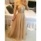 Long Sleeves Off-the-Shoulder Lace Chiffon Prom Dresses Evening Gowns 3020209