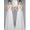 A-Line Sweetheart Beaded Long White Prom Dresses Evening Gowns 3020230