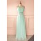 Sheath/Column Beaded Long Mint Green Prom Dresses Evening Gowns 3020232