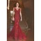 Mermaid Long Red Lace Prom Dresses Party Evening Gowns 3020242