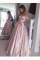 Ball Gown Off-the-Shoulder Beaded Prom Dresses Party Evening Gowns 3020250