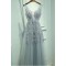 A-Line V-Neck Lace Appliques Tulle Prom Dresses Party Evening Gowns 3020251