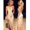 Sexy Lace V-Neck Side Slit Backless Prom Dresses Party Evening Gowns 3020254