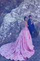 Ball Gown Lace Long Pink Prom Dresses Party Evening Gowns 3020260