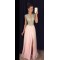 Beaded Long Pink Chiffon Prom Dresses Party Evening Gowns 3020277