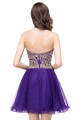 A-Line Sweetheart Gold Lace Appliques Short Prom Dresses Party Evening Gowns 3020284