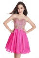 A-Line Sweetheart Gold Lace Appliques Short Purple Prom Dresses Party Evening Gowns 3020285