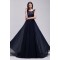 A-Line Lace Chiffon Long Navy Prom Dresses Party Evening Gowns 3020288