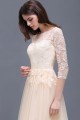 A-Line 3/4 Length Sleeve Lace Prom Dresses Party Evening Gowns 3020289