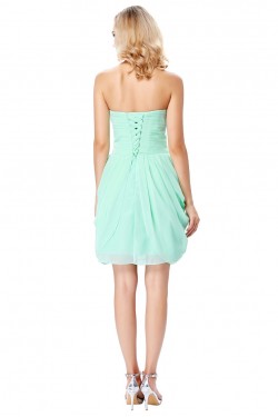 Short Mint Green Chiffon Prom Dresses Party Evening Gowns 3020293