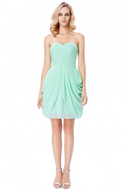 Short Mint Green Chiffon Prom Dresses Party Evening Gowns 3020293