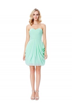 Short Mint Green Chiffon Prom Dresses Party Evening Gowns 3020293