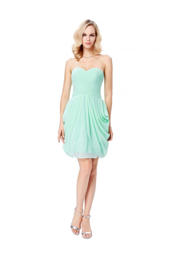 Short Mint Green Chiffon Prom Dresses Party Evening Gowns 3020293
