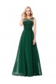 A-Line Illusion Neckline Lace Chiffon Prom Dresses Party Evening Gowns 3020294