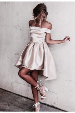 Short/Mini Off-the-Shoulder Homecoming Cocktail Prom Dresses Party 3020312