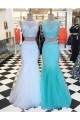 Two Pieces Mermaid Beaded Prom Dresses Party Evening Gowns 3020317