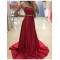 Two Pieces Long Red Prom Dresses Party Evening Gowns 3020321