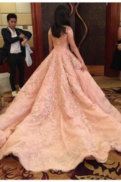Ball Gown Lace Long Prom Dresses Party Evening Gowns 3020325
