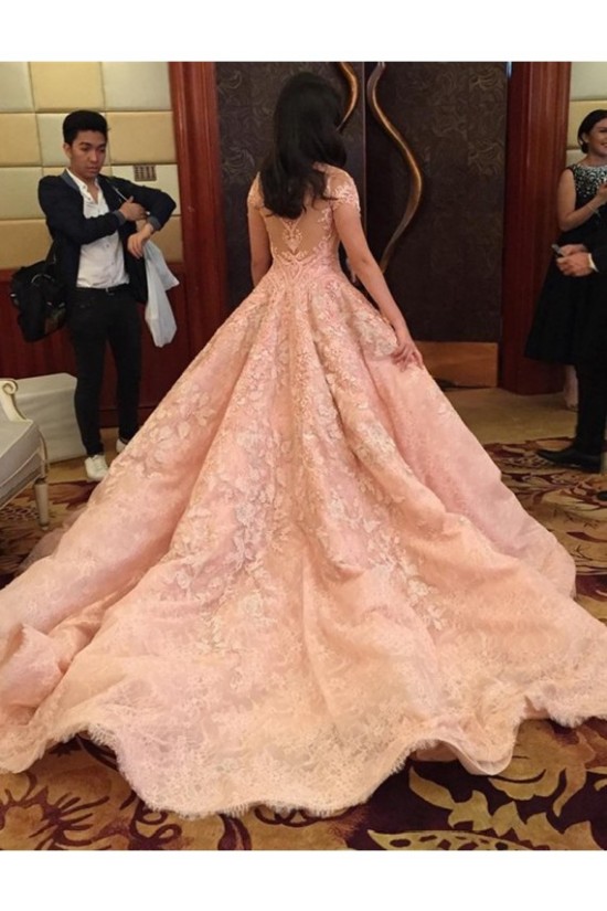 Ball Gown Lace Long Prom Dresses Party Evening Gowns 3020325