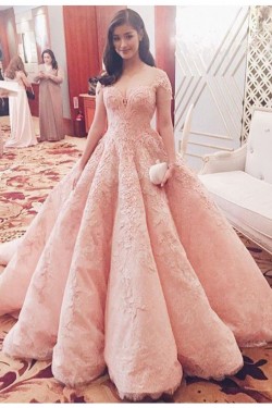 Ball Gown Lace Long Prom Dresses Party Evening Gowns 3020325