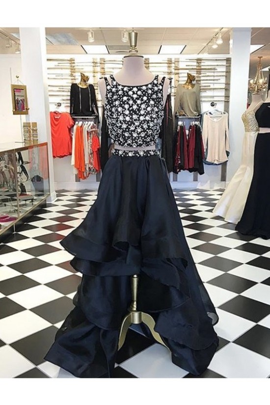 High Low Beaded Two Pieces Prom Dresses Party Evening Gowns 3020328 High Low Beaded Two Pieces Prom Dresses Party Evening Gowns 3020328