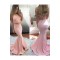 Mermaid Two Pieces Long Pink Prom Dresses Party Evening Gowns 3020337