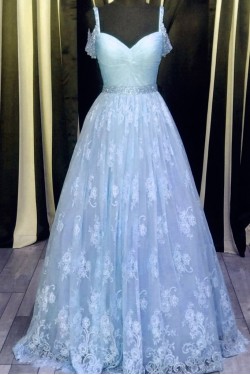 Beaded Lace Long Prom Dresses Party Evening Gowns 3020354
