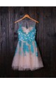 Short Illusion Neckline Blue Lace Appliques Homecoming Cocktail Prom Dresses 3020385 Short Illusion Neckline Blue Lace Appliques Homecoming Cocktail Prom Dresses 3020385