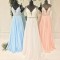 A-Line V-Neck Spaghetti Straps Long Prom Dresses Party Evening Gowns 3020389