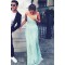 Long Spaghetti Straps Mint Chiffon Prom Dresses Party Evening Gowns 3020416