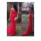Long Red Mermaid Off-the-Shoulder Prom Dresses Party Evening Gowns 3020418