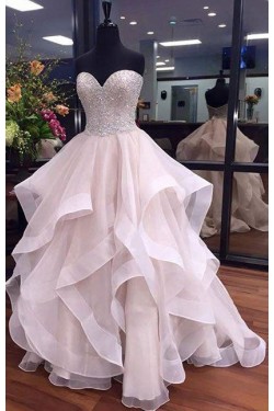 Beaded Sweetheart Long Prom Dresses Party Evening Gowns 3020430