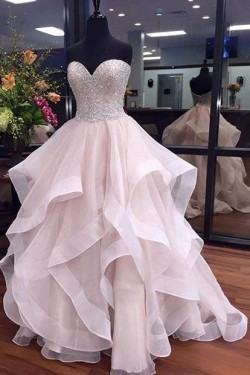 Beaded Sweetheart Long Prom Dresses Party Evening Gowns 3020430